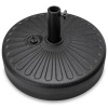 Plastic Patio Umbrella Base Pole Holder Accessory w/ Adjustable Knob - Appears New  