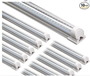 Barrina LED Shop Light, 8FT 72W 9000LM 5000K, Daylight White