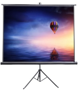 100" Portable Tripod Projector Screen 4:3