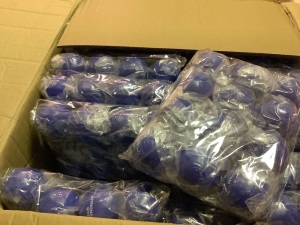 Case pack of 500 blue stress balls