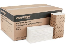 Coastwide Professional™ Multifold Paper Towels, 1-ply, 250 Sheets/Pack, 16 Packs/Carton