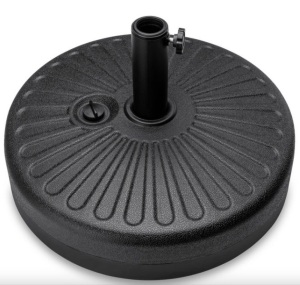 Plastic Patio Umbrella Base Pole Holder Accessory w/ Adjustable Knob