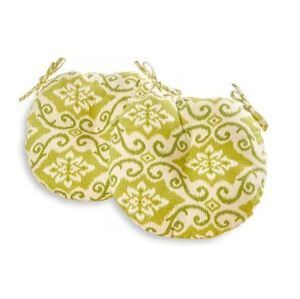 Shoreham Ikat 18 in. Round Outdoor Seat Cushion, 2 Pack 