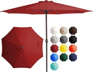 JEAREY 12FT Market Patio Umbrella