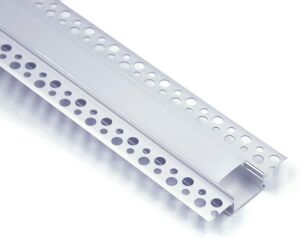 5-Pack 6.6ft Plaster-in, Trimless Recessed LED Aluminum Channel with Flange for LED Strip