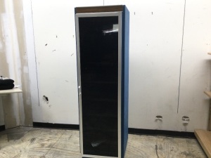 Rolling Metal Stereo Cabinet. SEE PICTURES. 