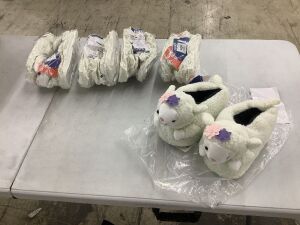 Lot of (5) Funziez! Lamb Slippers, Small 