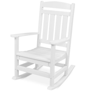 All-Weather Indoor Outdoor Porch Rocking Chair w/ 300lb Weight Capacity