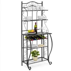 Multiuse 5-Tier Metal Kitchen Bakers Rack