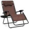 Oversized Reclining Zero Gravity Chair Lounger w/ Cup Holder, Pillow