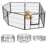 Bonnlo 24" Dog Playpen, 8 Panels - New