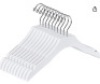 Case of 49 Quality WhiteWooden Kids Hanger Luxury Design ChromeSwivel Hook