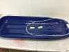 48in Kids Toboggan Snow Sled Board w/ Pull Rope, Curved Edges - 2