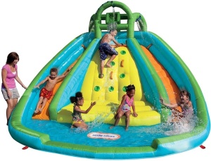 Little Tikes Rocky Mountain River Race Inflatable Slide Bouncer 161'' x 169'' x 103'' - Appears New  