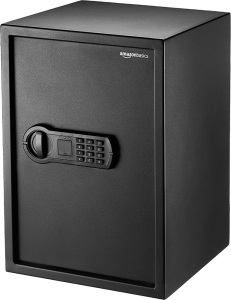 Amazon Basics Steel Home Security Safe with Programmable Keypad, 1.8 Cubic Feet, 13.8" x 13" x 19.7" - Appears New 