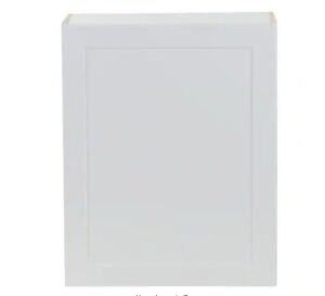 Hampton Bay Cambridge White Shaker Assembled Wall Kitchen Cabinet, 24 in. W x 12.5 in. D x 30 in. H