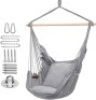 Y- STOP Hammock Chair Hanging Rope Swing, Max 320 Lbs - Appears New