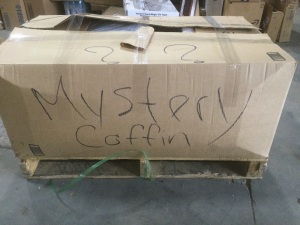 Mystery Coffin Box. Packed Full of Mostly New Small Items.