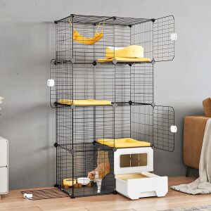 Oneluck Cat Cage with Litter Box DIY