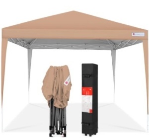 Outdoor Portable Pop Up Canopy Tent w/ Carrying Case, 10x10ft