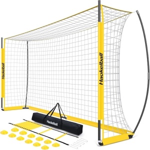 Portable Soccer Goal Net for Teens Adults 12x6 FT Soccer Goals for Backyard Quick Setup Soccer Net with Upgraded Goal Posts, Agility Ladder and 12 Soccer Cones