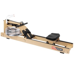 PEXMOR Oak Wood Water Rowing Machine with LCD Monitor