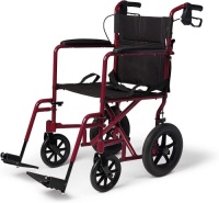 Medline Lightweight Transport Wheelchair with Handbrakes, - Appears New&nbsp;