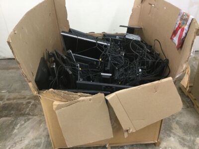 Large Lot of Computer Montiors & Cables 