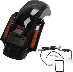  CVO Style Rear Fender System w/LED Lights For Harley Touring Electra Glide 2009-2013