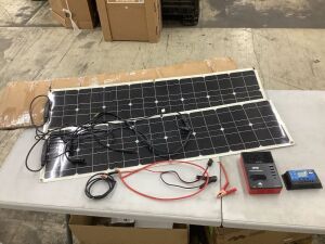 600 Watt Solar Panel Kit, 40A Charge Controller 2pcs 300 Watt Flexible Monocrystalline Solar Panel for 12-24V Battery Charging