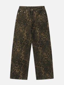 Aelfric Eden High Waist Leopard Print Jeans, Size 30 