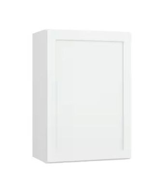 Hampton Bay Courtland 21 in. W x 12 in. D x 30 in. H Assembled Shaker Wall Kitchen Cabinet in Polar White 