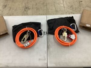 Lot of (2) Swivel Snap Wire Core Flipline System