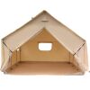 VEVOR Large Canvas Wall Tent with PVC Storm Flap, 12x14ft