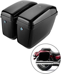 KemiMoto Hard Saddlebags for Dyna V-Rod Vstar 650 VTX 1100 1300