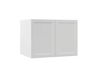 Hampton Bay Designer Series Melvern Assembled 33x24x24 in. Wall Kitchen Cabinet in White