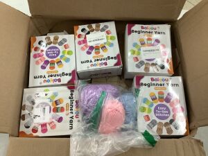 Lot of (6) Beginner Yarn Packs 