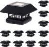 &nbsp;GreenLighting Veranda Solar Post Cap Lights Fits 4x4 Nominal Wood, 12 Pack&nbsp;