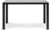 Modern Black Tempered Glass-Topped Dining Table - Appears New