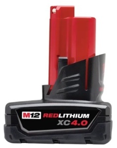 M12 RedLithium XC 4.0AH Extended Capacity Battery Pack, 2-Pack