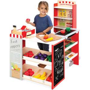 Kids Pretend Play Grocery Store Supermarket Toy Set w/ Accessories