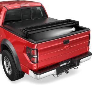 MOSTPLUS 5.5FT Quad-Fold Soft Tonneau Cover for 2015-2023 Ford F150