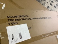 TRU RED&trade; Melamine Dry Erase Board,&nbsp;Gray Frame, 4' x 3' (TR59354)