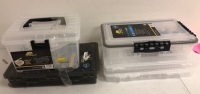 Lot of (5) Utility Boxes, 2 New, 2&nbsp;Missing a Latches, One Has Damage, E-Commerce Return, Sold as is