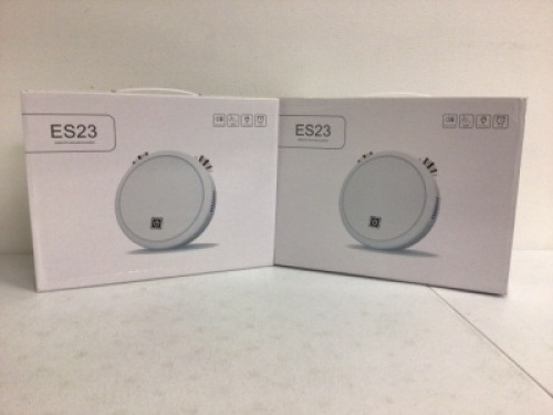 Lot of (2) ES23 Robotic Vacuum Cleaner, E-Commerce Return, Untested, Needs Cleaned, Sold as is