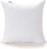 Lot of (4) Acanva Decorative Square Throw Pillow Inserts, 18" x 18", White - NEW