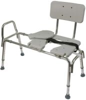 DMI Transfer Bench Sliding Shower Chair&nbsp;with Cut-Out Seat
