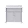 Home Decorators Collection Aberdeen 36in. Dove Grey Bathroom Vanity 