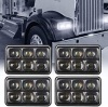 Auxbeam 60W 4x6 Led Headlights with High Low Beam, Rectangle Replacement H4651 H4652 H4656 H4666 H6545 for Peterbil Kenworth Chevrolet Oldsmobile Cutlass - New 