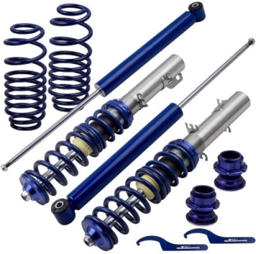 maXpeedingrods Coilovers for VW Golf Jetta Bora MK4, Audi A3 MK1, New Beetle 1997-2010, SKODA Octavia 1997-2004,&nbsp;Lavida 2008-present, Blue - Appear New&nbsp;
